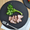TABLE WARE EAST ラウンド スレートプレート 30cmスレートボード フラット 丸皿 大皿 チーズボード ステーキ皿 パーティー食器 前菜皿 石 皿 石のお皿 黒いお皿 おしゃれ 来客用 モダン おしゃれ 食器・キッチン用品