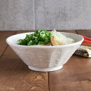 【マラソン期間中 5%OFFクーポン】TABLE WARE EAST どんぶり 粉引 しのぎ刷毛目 6.3ラーメンどんぶり(19.7cm)丼ぶり 丼 ボウル 麺鉢 ラーメン鉢 ラーメン どんぶり 盛り鉢 うどん鉢 大鉢 煮物鉢 サラダボウル 和食器 食器