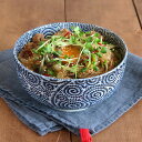 TABLE WARE EAST 丼ぶり 和食器(古染たこ唐草)おこのみ丼ぶり(大)丼 どんぶり 和のどんぶり 麺鉢 ボウル 盛鉢 うどん鉢 ラーメン どんぶり 食器 おしゃれ 訳あり カフェ風 和モダン 和柄 和風 食器・キッチン用品