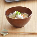 TABLE WARE EAST 木目スープボウル L 和モヨウ(ブラウン)つやありお椀 お碗 味噌汁椀 汁椀 お碗 漆木風 和食器 モダン レンジ対応 食洗機対応 おしゃれ カフェ風 カフェ食器 食器・キッチン用品