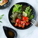 TABLE WARE EAST プレート 15cm スレート調 ブラックプレート おしゃれ 皿 食器 和食器 中皿 盛り皿 サラダ皿 デザート皿 ケーキ皿 パン皿 前菜皿 副菜皿 取り皿 シンプル モダン カフェ皿 パーティー皿 おもてなし 上