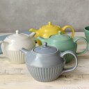 【マラソン期間中 5%OFFクーポン】TABLE WARE EAST ポット しのぎストライプ 400cc シンプル ポット 急須 茶器 コーヒー コーヒーポット 紅茶 ティーポット 食器 洋食器 和食器 陶器 カフェ食器 cafe風 モダン 和モダン