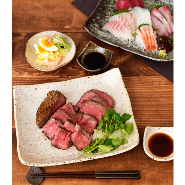 EAST table 長角盛皿　26.5cm　ソギ　和食器皿 プレート 盛り皿 角皿 ディナープレート ワンプレート 刺身皿 寿司皿 オードブル皿 スクエアプレート 食器 器 うつわ シック モダン カフェ食器 和カフェ おしゃれ キッチン shoplistselect-10153063 SHOPLIST サンプル画像2