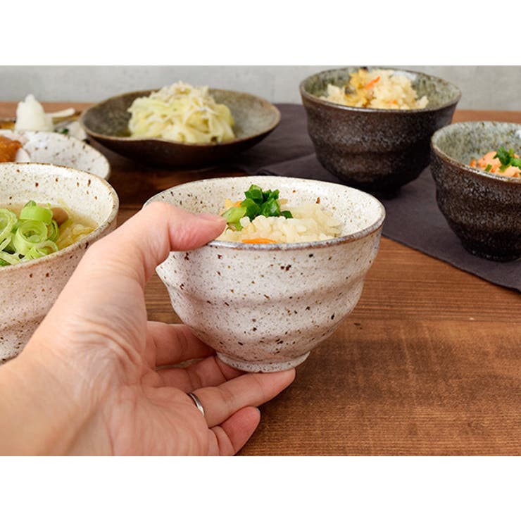 EAST table 深めのお茶碗　11cm　ろくろ目　和食器茶碗 お茶わん ご飯茶碗 飯碗 ライスボウル 鉢 ボウル 食器 器 うつわ シック モダン カフェ食器 和カフェ おしゃれ キッチン shoplistselect-10153065 SHOPLIST サンプル画像3
