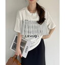 Ada. プリント チュール ドッキング Tシャツ トップス