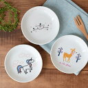 TABLE WARE EAST こども小皿 軽量 12cm 女の子用 TOTOY 子供食器 子供用食器 こども食器 こども用食器 キッズ食器 小皿 プレート お皿 取り皿 軽い食器 軽量磁器 ユニコーン バンビ 鹿 動物 バレリーナ バレエ おしゃれ