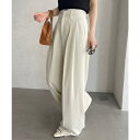 【5/16 1:59まで 5%OFFクーポン】Ada. スリータック ハイウエスト ワイド スラックス スーツ