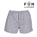 福助オンラインストア 福助 【fukuskeFUN】 トランクス チェック柄 先染め(453P2011) 紳士 男性 メンズ フクスケ fukuske ふくすけ...