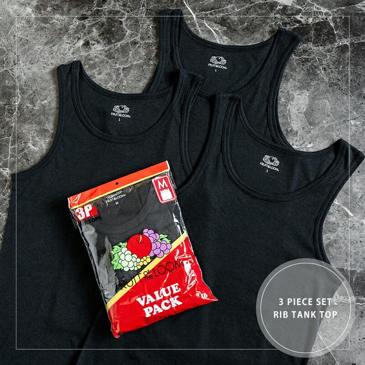 【10%OFFクーポン!11/27(木)1:59まで】Rocky Monroe タンクトップ リブ 3Pセット メンズ レディース ノースリーブ カジュアル 白...