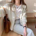 SUNSHINE CLOSET ドロップショルダー ニットカーディガン トップス