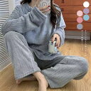 karei 部屋着 ルームウェア ボア リブ柄 暖か 柔らか ブランケット 防寒保温 レディース ルームウェア・パジャマ