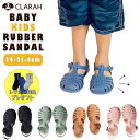CLARAH キッズ サンダル グルカ ラバーサンダル スポーツサンダル スナップボタン 靴 子供靴 水陸両用 女の子 男の子 つま先ガード 軽い 軽量 ブラッ...