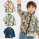 【5/16 1:59まで 5%OFFクーポン】CLARAH キッズ アウター フリース ジャケット おしゃれ ブルゾン 防寒 羽織 あったか 恐竜 ジップアップ...