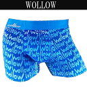 COMPLETE 【WOLLOWワロー】W-37 青 メンズボクサーパンツ 速乾履き心地重視ボクサー インナー・下着