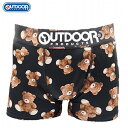 COMPLETE OUTDOOR メンズ ボクサーパンツ NEWテディベア 550ブラウン 下着 前閉じ インナー・下着