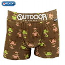 COMPLETE OUTDOOR メンズ ボクサーパンツ キャップクマ 550ブラウン 下着 前閉じ インナー・下着