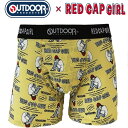 COMPLETE OUTDOOR×RED CAP GIRL メンズ ボクサーパンツ 体育座り 650イエロー 下着 前閉じ SPECIAL COLLABORAT...