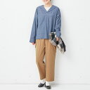 【5%OFFクーポン 9/11 1:59まで】Viola e Viola サス付きワイドテーパードパンツ パンツ・ズボン