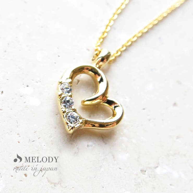 Melody　Accessory オープンハート ネックレス ギフト セット (GI-1)プレゼント 包装 ホワイトデー クリスマスプレゼント レディース/手作り アクセサリー