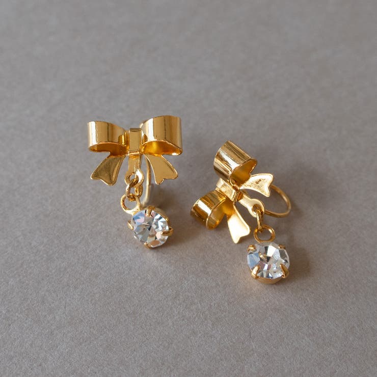 Melody Accessory イヤリング ノンホールピアス かわいい 10代 20代 30代 痛くない 日本製 レディース おしゃれ 小ぶり 人気 K18G...