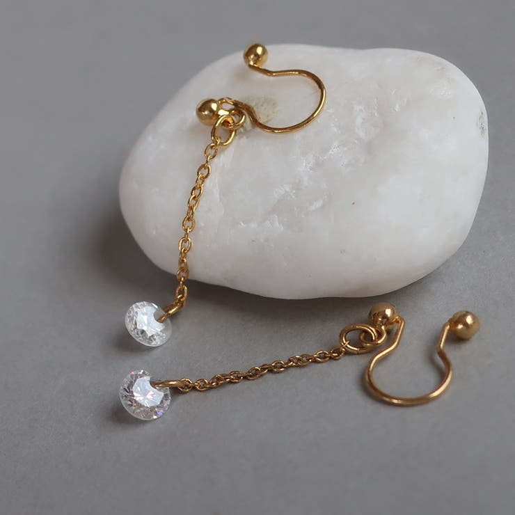 【20％OFF！2/5(木)限定】Melody Accessory イヤリング 日本製 ノンホールピアス ノンホール かわいい 30代 40代 50代 パーツ 痛くない レディース メンズ 大ぶり おしゃれ 人気 K18GP ブランド