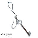 【マラソン期間中 5%OFFクーポン】Melody Accessory ハート 鍵 カギ ストラップ スマートフォン キーチャーム バックチャーム スマホ タブレット ゲーム キーホルダー プレゼント ラインストーン レディース Other 小物