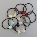 【5/16 1:59まで 5%OFFクーポン】Melody Accessory リボン ヘアゴム りぼん ゴム まとめ髪 かわいい プチプラ ヘアアクセサリー ...