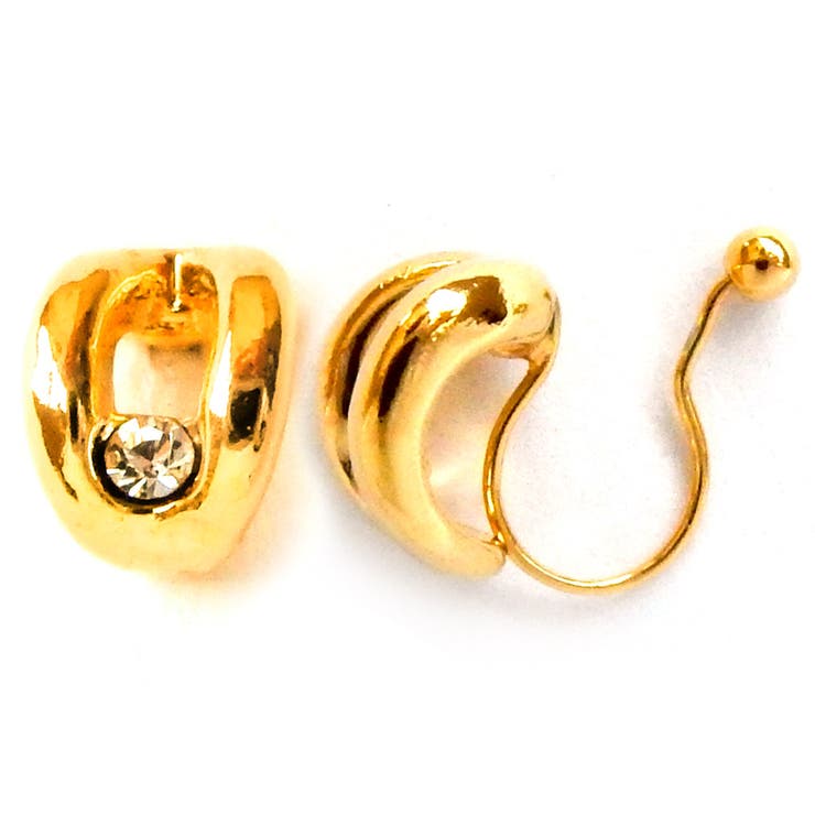 Melody Accessory イヤリング 日本製 ノンホールピアス ノンホール かわいい 30代 40代 50代 パーツ 痛くない レディース メンズ 大ぶ...