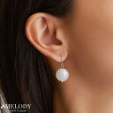 【5/15限定 15%OFFクーポン】Melody Accessory K18GP イヤリング フックピアス 樹脂ノンホール アクリルビーズ カラーレス 透明 ...