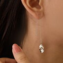 Melody Accessory ピアス アメリカンピアス 揺れる 日本製 槌目 つちめ ドロップ しずく ノンアレルギー シンプル チェーンピアス プレゼント ブランド おしゃれ レディース アクセサリー