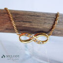 Melody Accessory ネックレス 日本製 K18GP インフィニティ 永遠 ニッケルフリー プチプラ ゴールド シルバー ピンクゴールド ブランド チェーン おしゃれ アクセサリー