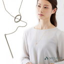 Melody Accessory ロングネックレス 日本製 レディース k18gp ゴールド シルバー 30代 40代 50代 大人 ペンダント 大ぶり ブランド ロング ネックレス カジュアル おしゃれ 人気 ゴールド ラリエット マーキス バー