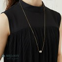 Melody Accessory ネックレス 日本製 K18GP ロング メタルボール ボール ペンダント ジュエリー コンビ ミックス バイカラー ミラーボール レディース オフィス スキンジュエリー 大ぶり シンプル ゴールド シルバー ブランド