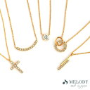 Melody Accessory ネックレス ペンダント 選べる10タイプ ショート レディース ストーン ビジュー キュービックジルコニア シンプル オフィス 結婚式 入園 卒園 ゴールド シルバー ブランド チェーン おしゃれ プレゼント アクセサリ