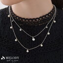 Melody Accessory ネックレス 日本製 K18GP パール ストーン ペンダント セレモニー 華やか レディース パーティー 結婚式 入学式 入園式 卒業式 卒園式 おしゃれ 大ぶり プレゼント アクセサリー アクセサリー