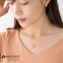 Melody Accessory ネックレス 日本製 K18GP オープンハート ハート オフィス レディース かわいい 可愛い プレゼント アクセサリー アクセサリー