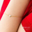 【7/11 1:59まで 5%OFFクーポン】Melody Accessory ブレスレット 金属アレルギー ブレス ニッケルフリー 18kコーティング レディ...