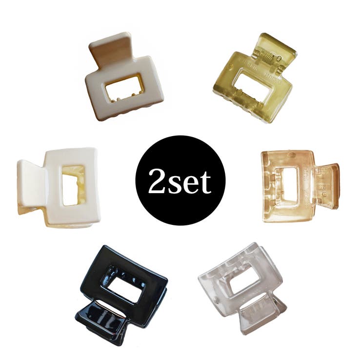 【10%OFFクーポン!11/27(木)1:59まで】Melody Accessory ヘアクリップ ミニクリップ マット クリア 前髪 ミニ プチ 小さい 小...