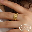 Melody Accessory リング 指輪 13号 日本製 K18GP ハワイアン ハワイアンジュエリー ハワジュ プリメリア メタル シンプル フープ k18gp シルバー プレゼント ブランド おしゃれ 人気 大人 レディース 金属アレルギー対