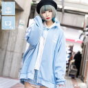 【5/16 1:59まで 5%OFFクーポン】ACDCRAG 輸血/薬瓶 ジャージジャケット パステルブルー ジャージ トラックジャケット ブルゾン 長袖 原宿...