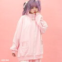 【5/16 1:59まで 5%OFFクーポン】ACDCRAG GAME OVER ジャージジャケット ピンク ブルゾン ジャージ 長袖 原宿 原宿系 ファッショ...