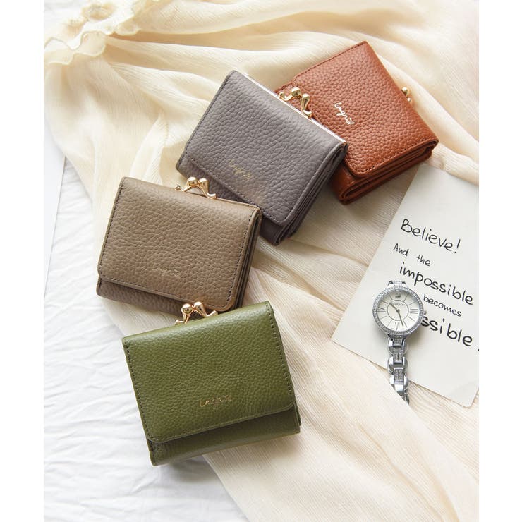 【10％OFFクーポン！11/27(木)1:59まで】STYLE CODE 【Ungrid/アングリッド】牛革ガマ口ミニ財布 財布