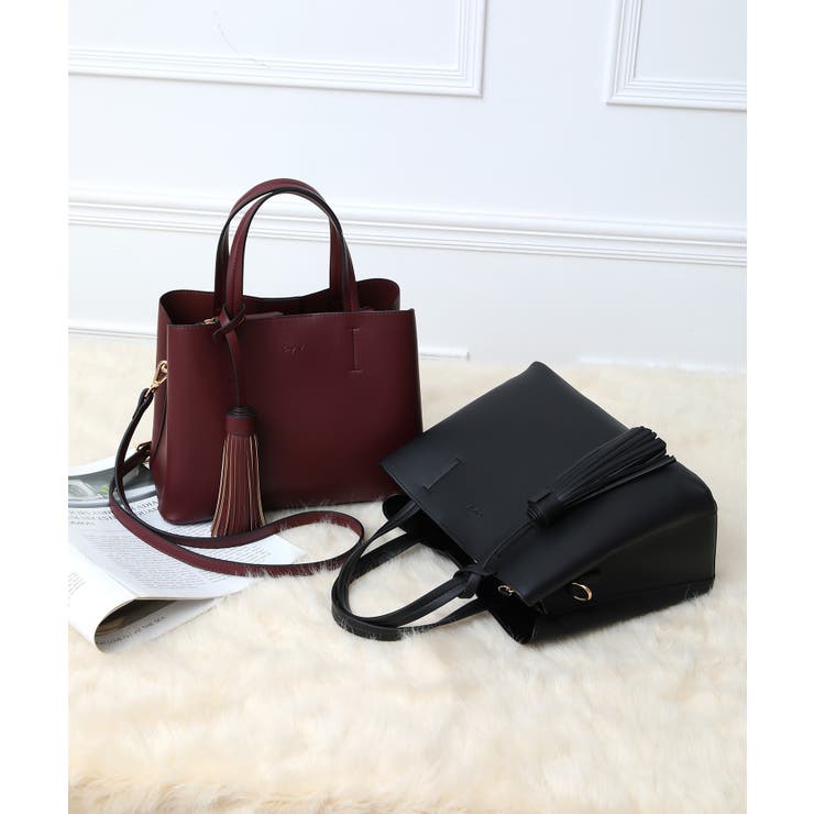 【10％OFFクーポン！11/27(木)1:59まで】STYLE CODE 【Ungrid/アングリッド】 ビッグタッセル ハンドバッグ バッグ・鞄