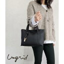 STYLE CODE 【Ungrid/アングリッド】プレートキーリング付き 軽量シュリンクミディアムハンドバッグ バッグ・鞄