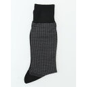 【5/10限定 15%OFFクーポン】TAKA-Q MEN 抗菌防臭 千鳥柄クルーソックス インナー・下着