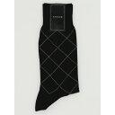 【8/11まで5%OFFクーポン】TAKA-Q MEN 抗菌防臭 ピンダイヤ柄クルーソックス インナー・下着