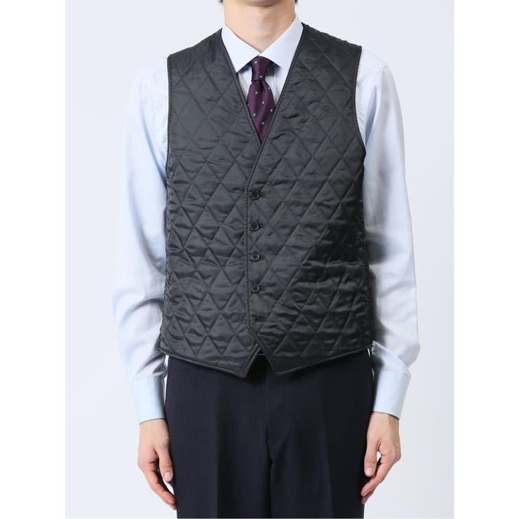 【10%OFFクーポン!11/27(木)1:59まで】TAKA-Q MEN リバーシブル キルティング ジレベスト(セットアップ可能) トップス