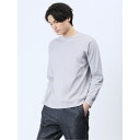 TAKA-Q MEN 【DRESS T-SHIRT】綿ストレッチ クルーネック長袖Tシャツ トップス