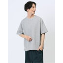 TAKA-Q MEN ジオメトリックジャガード クルーネック半袖Tシャツ トップス