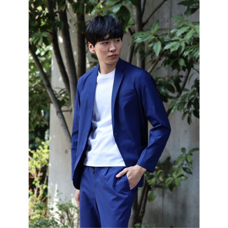 【10%OFFクーポン!11/27(木)1:59まで】TAKA-Q MEN DotAir 2ボタン シャツジャケット(セットアップ可能) トップス